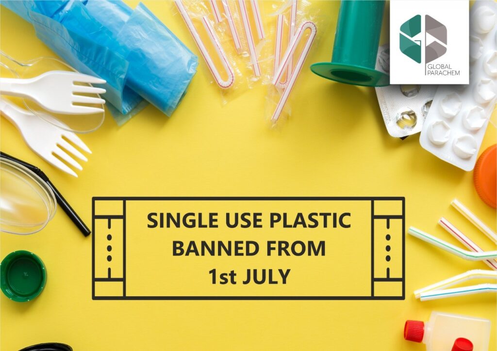 Which products are banned with the single use plastic ban in India